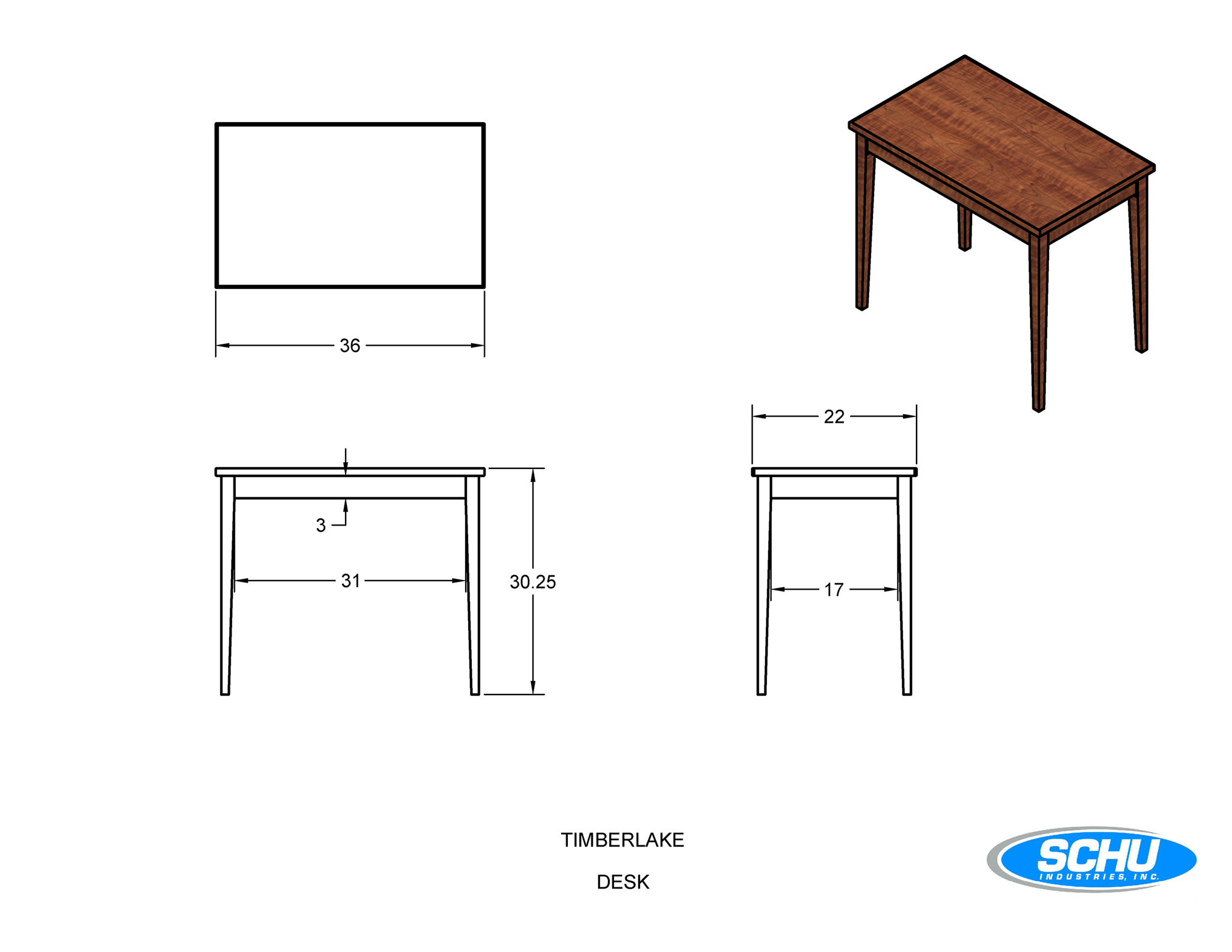  Desk - WoodgeniX